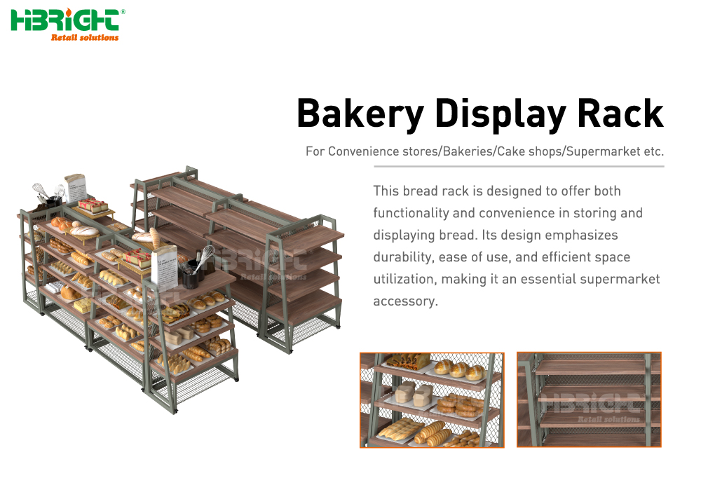 Estante de exhibición de panadería1