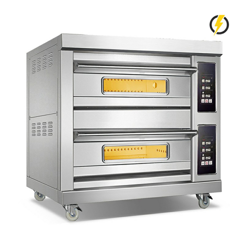 Temp. ambiente ~ 400 ℃ 2 capas 2 bandejas Horno eléctrico Horno de cubierta Control por computadora