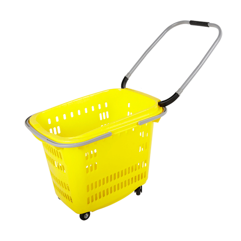 Cesta rodante de 50 litros con asas