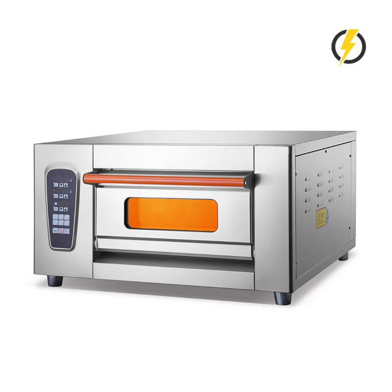  Control inteligente del horno comercial eléctrico de la pizza de la puerta de acero inoxidable del horno de pizza