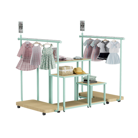 Estante de exhibición combinado, estante de exhibición de estantes de muebles de diseño de tienda de tienda para madre y bebé