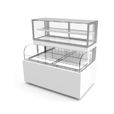Vitrina refrigerada de doble temperatura 1500*900*1450mm/12 ~18°C/5 ~10°C