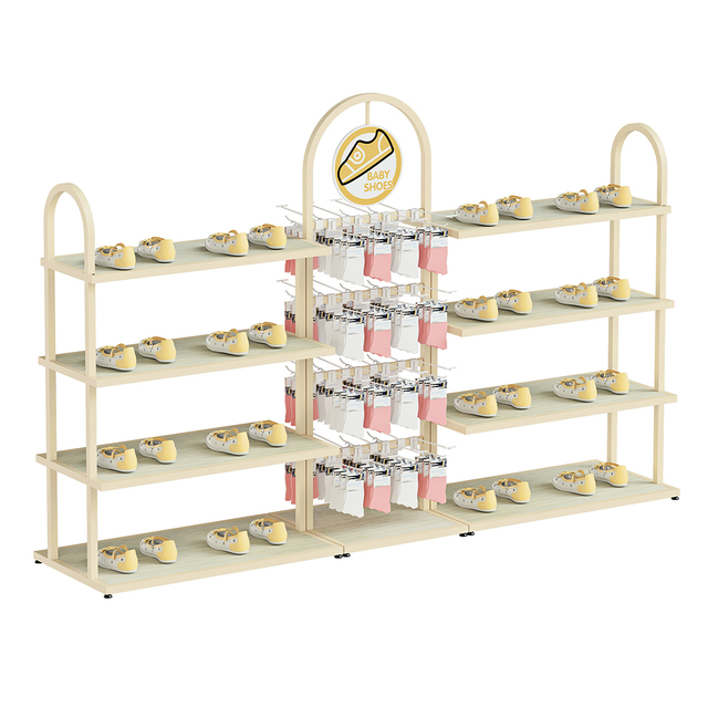 Estante de exhibición para tienda de bebés, tienda para madres y bebés, muebles de diseño, estantes para zapatos de bebé 
