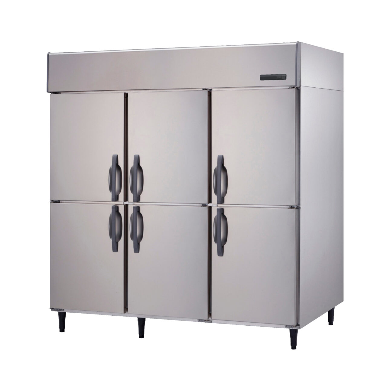 -6 ~ 12 ℃ Refrigerador comercial con refrigeración por aire, refrigerador vertical de 6 puertas sólidas