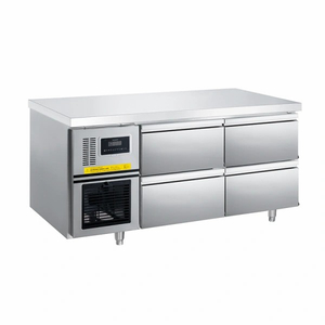 0 ℃ a -5 ℃ refrigeración por aire 4 cajones debajo del refrigerador comercial del refrigerador del cajón contrario 