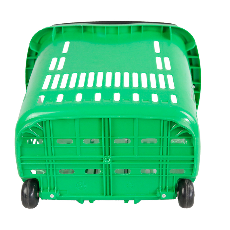 Cesta de compras con asa de agarre de 2 rollos