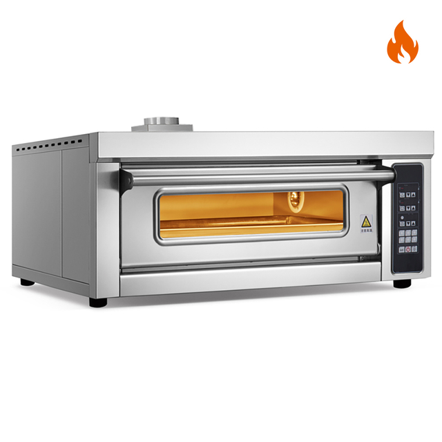 Temperatura ambiente ~400 ℃ 1 capa 1 bandeja Horno de gas Horno de cubierta Control por computadora