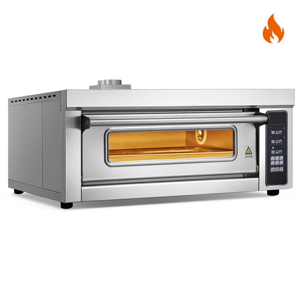 Temperatura ambiente ~400 ℃ 1 capa 1 bandeja Horno de gas Horno de cubierta Control por computadora