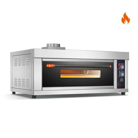 Temp. ambiente ~ 400 ℃ 1 capa 2 bandejas Control de instrumentos de horno de cubierta de puerta de vidrio templado con gas