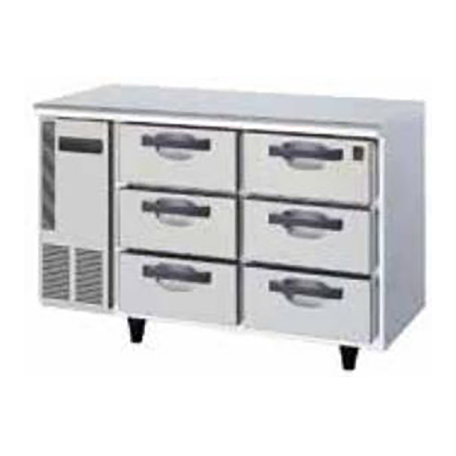 -23 ℃ a -7 ℃ AirCooling 6 cajones debajo del refrigerador comercial del refrigerador del cajón contrario 