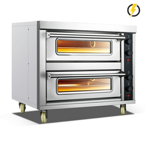 Temperatura ambiente ~350/℃400℃ 2 capas 2 bandejas Cubierta del horno eléctrico Control de perilla del horno/control de instrumentos