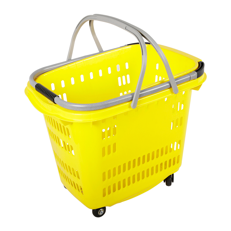 Cesta rodante de 50 litros con asas