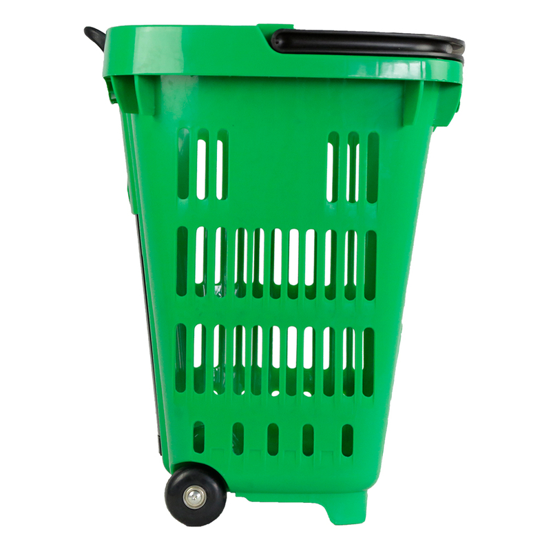 Cesta de compras con asa de agarre de 2 rollos