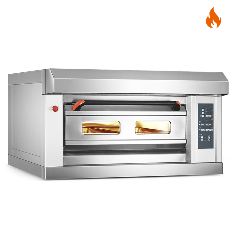 Temperatura ambiente ~400 ℃ 1 capa 2 bandejas Horno de gas Horno de cubierta Control por computadora