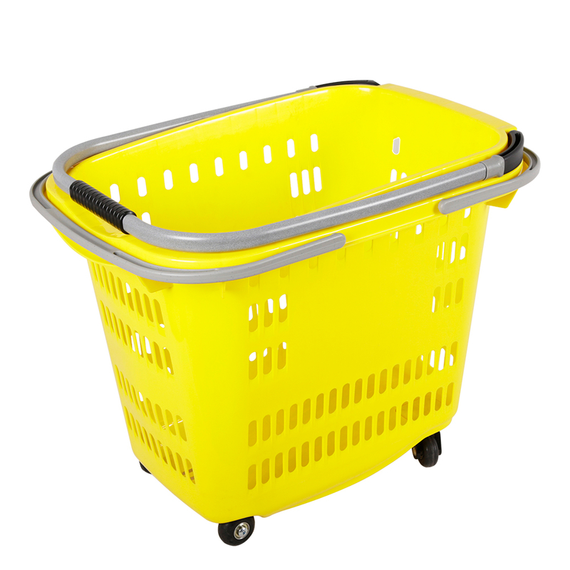 Cesta rodante de 50 litros con asas