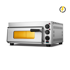 1 Uds. Horno eléctrico de Pizza puerta de acero inoxidable Control de perilla de horno de Pizza comercial