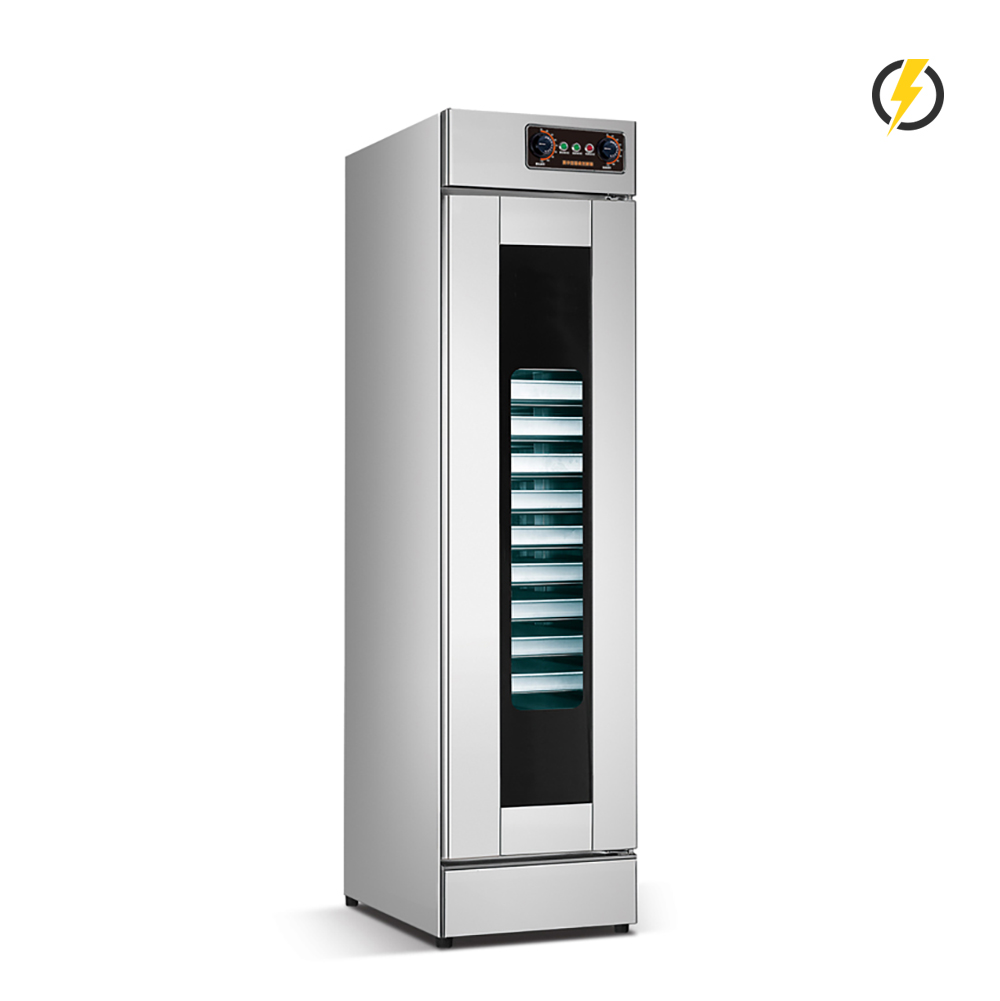 Temp. ambiente ~ 60 ℃ 16 bandejas 1 puerta Control eléctrico de perilla de fermentación de puerta de acero inoxidable