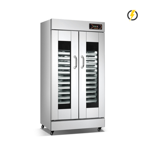 Temp. ambiente ~60℃ 32 bandejas 1 puerta Dispositivo de fermentación eléctrico de puerta de acero inoxidable