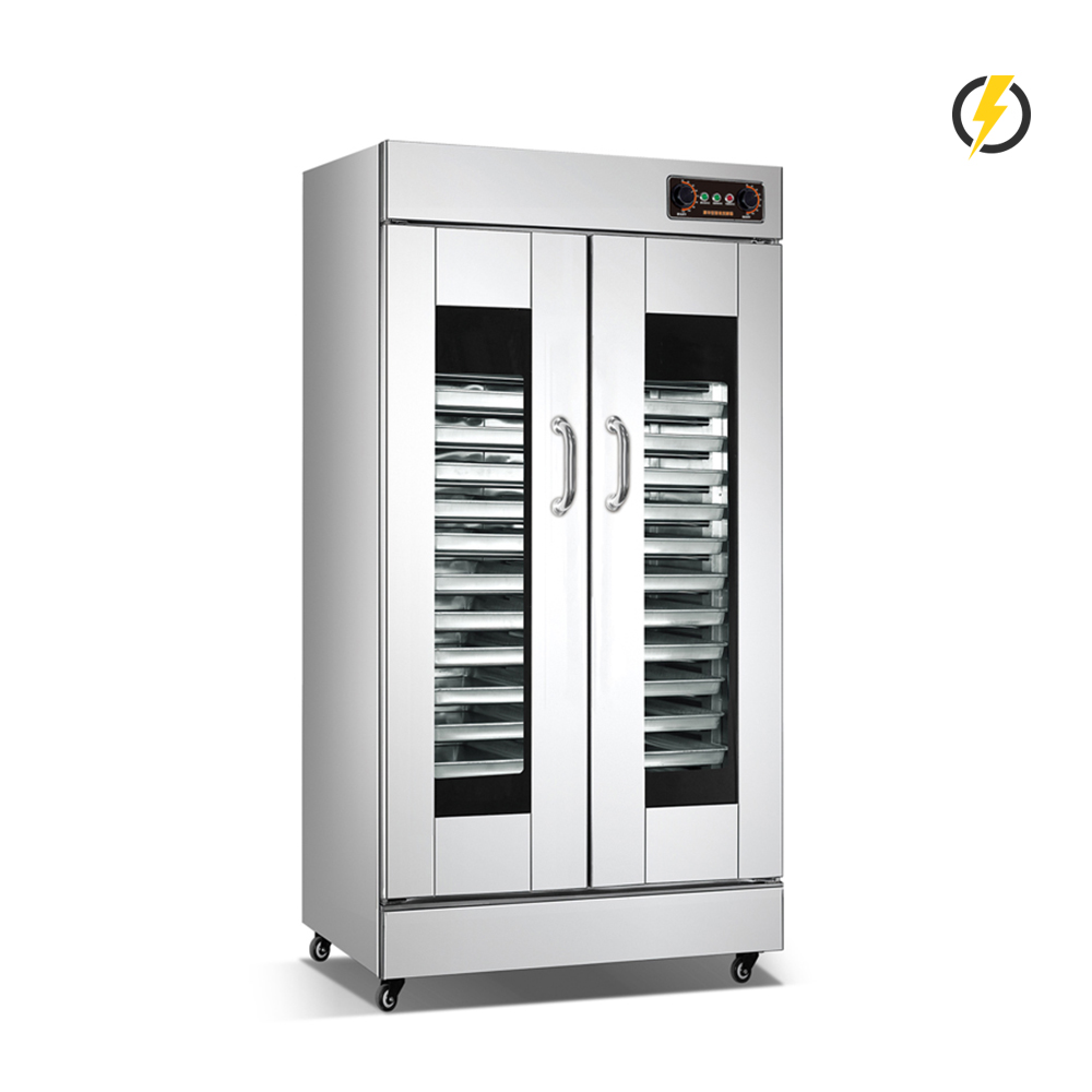 Temp. ambiente ~60℃ 32 bandejas 1 puerta Dispositivo de fermentación eléctrico de puerta de acero inoxidable