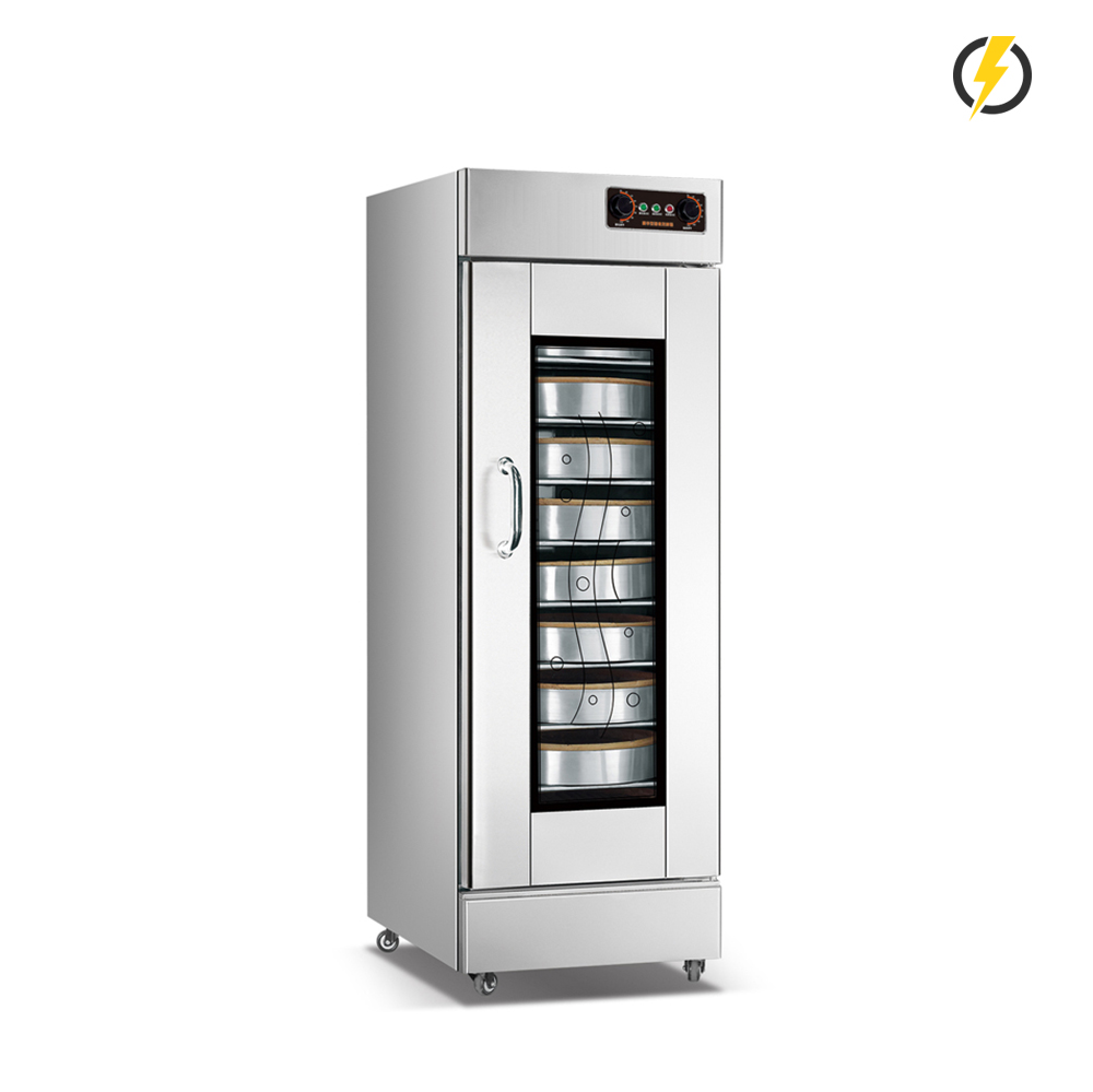 Temp. ambiente ~ 60 ℃ 7-8 bandejas 1 puerta Dispositivo de fermentación eléctrico de puerta de vidrio templado