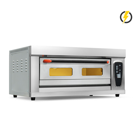 Temp. ambiente.~400℃ 1 capa 2 bandejas Horno eléctrico con puerta de acero inoxidable Horno de cubierta 18 Control por computadora