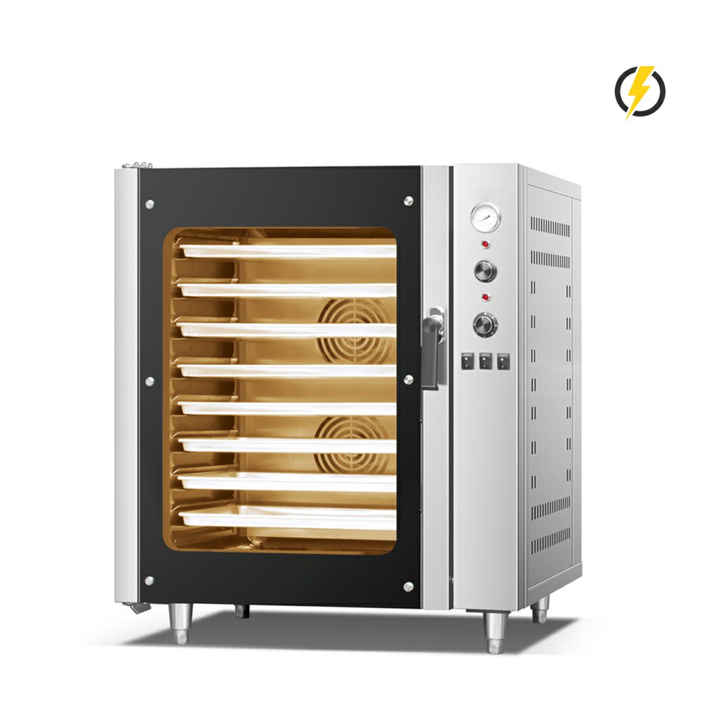  Control doble del horno de convección del horno de la puerta del acero inoxidable del horno eléctrico 30℃~400℃