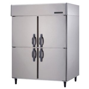 -23~-7℃ Refrigerador comercial con refrigeración por aire, refrigerador vertical de 4 puertas sólidas