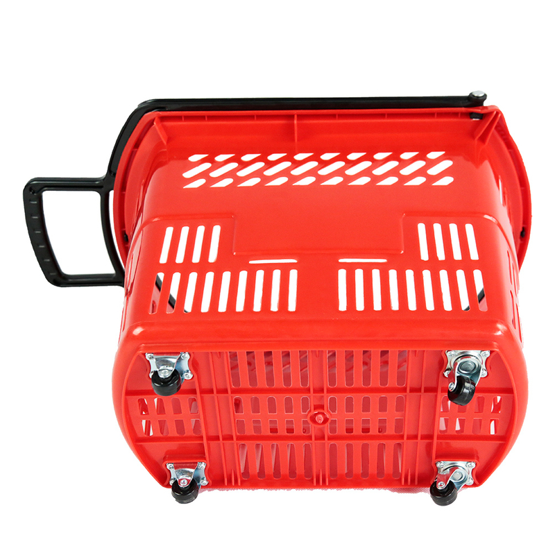 Cesta de la compra con ruedas y 4 ruedas.
