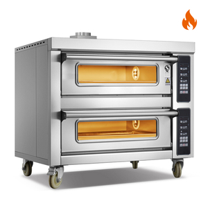 Temperatura ambiente ~400 ℃ 2 capas 2 bandejas Horno de gas Horno de cubierta Control por computadora