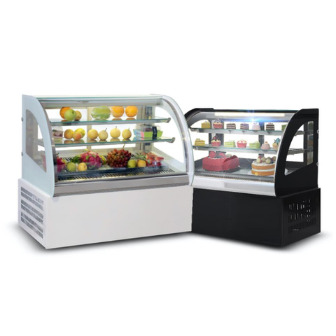 1200*510*760m m curvaron 2 ~ escaparate refrigerado encimera del caso de la panadería 8°C