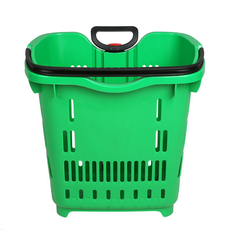 Cesta de compras con asa de agarre de 2 rollos