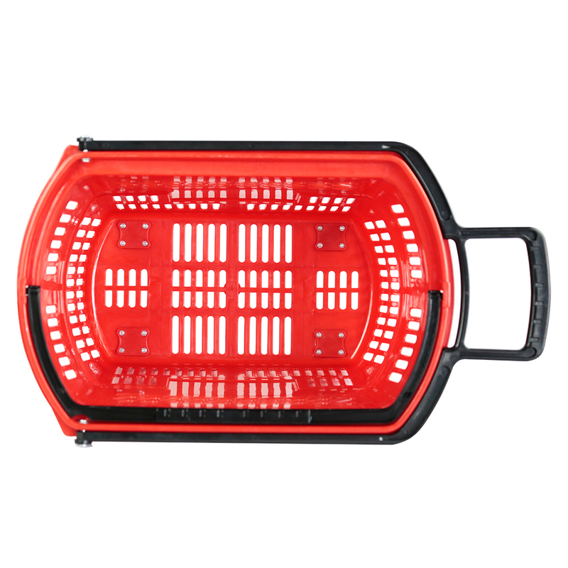 Cesta de la compra con ruedas y 4 ruedas.