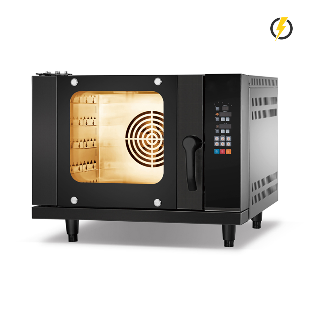  Control inteligente del horno eléctrico de convección de puerta de acero inoxidable 30℃~300℃