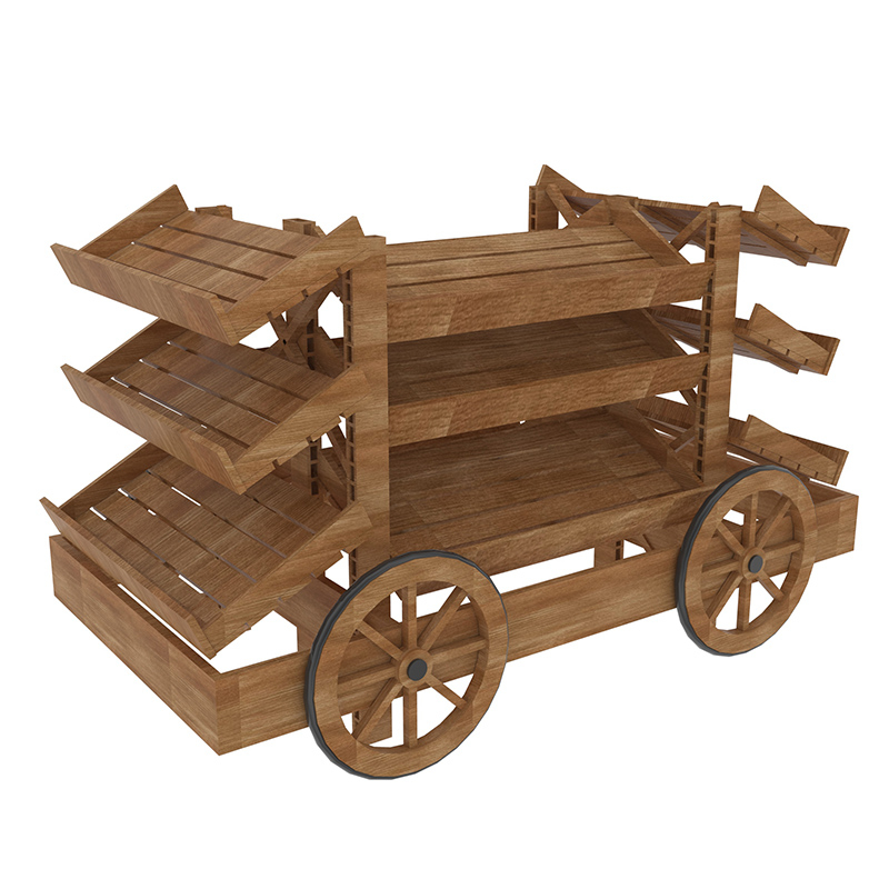 Carro de exhibición de tres pasos