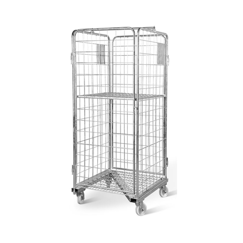Contenedor rodante plegable de 4 lados 