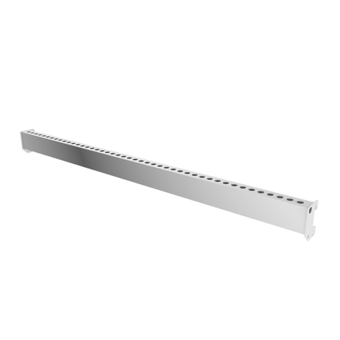 Barra de soporte trasera rectangular perforada