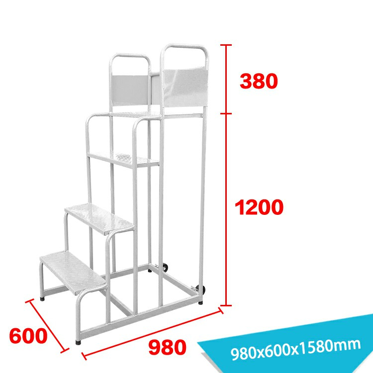 Escalera de plataforma de 4 escalones para subir de seguridad LT-6