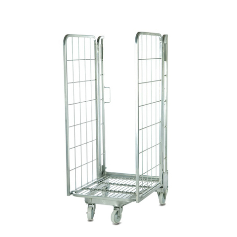 Contenedor rodante plegable