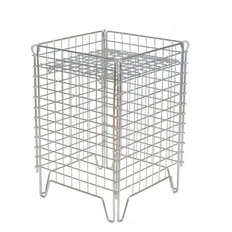 contenedor de basura de alambre cuadrado