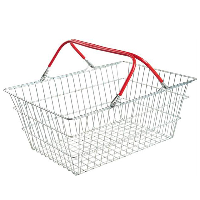Cesta de compras metálica