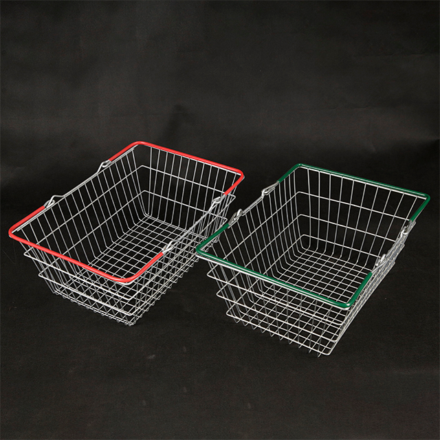 Cesta de compras metálica