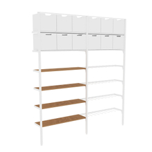 Unidad de pared con estante de exhibición para tienda de belleza 