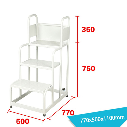 Escalera de mano de 3 escalones de 20' de ancho con barra LT-21