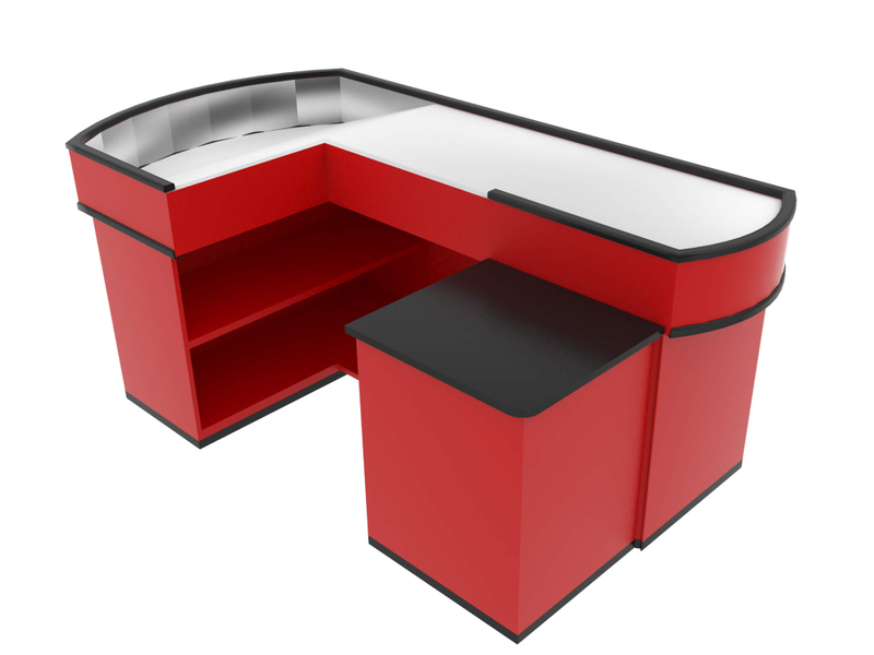 Mostrador de caja simple