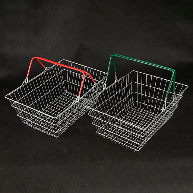 Cesta de compras metálica