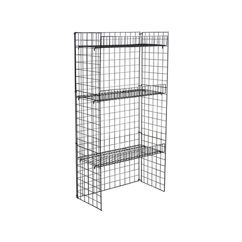 Soporte de piso de alambre para 3 estantes