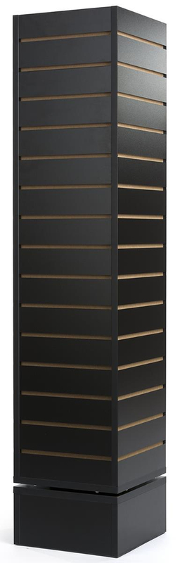 Exhibición de pared de listones de madera giratoria Exhibiciones de pared de listones independientes