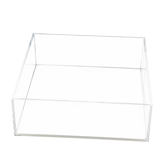 Caja de acrílico cuadrada para mesa de exhibición