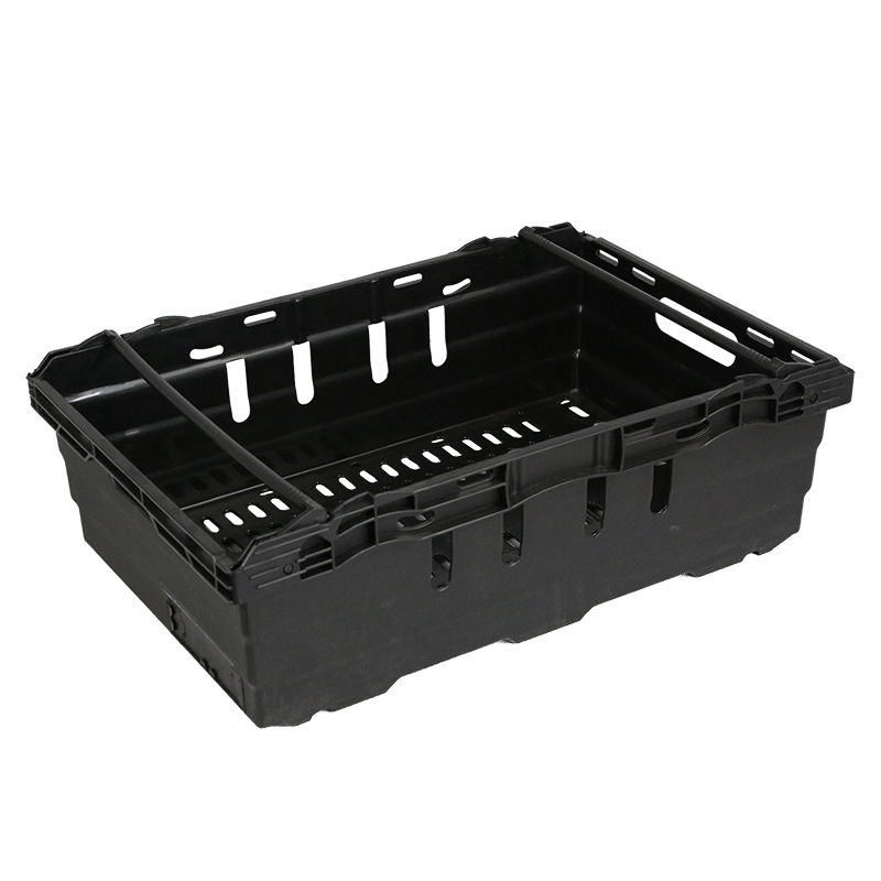  Caja plegable apilable para almacenamiento de frutas y verduras de plástico