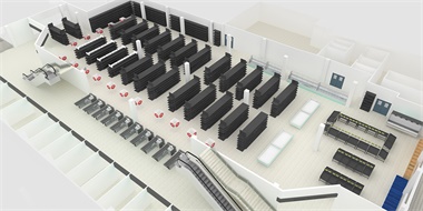 Mercado de comestibles de Malasia 1500m2 2016